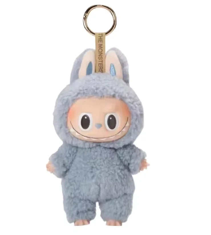 Anime Figure Kawaii For Labubu Blind Box Have A Seat Series PVC Pendant Doll Model Toy Monster Keychain Kids Birthday Gifts