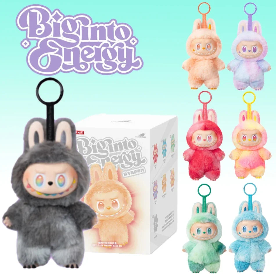2025 New Quality Macaron For Labubu The Monsters Big Into Energy Series Blind Box Vinyl Face Plush Pendant Gradient Color Gifts