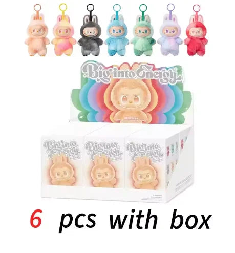 Anime Figure Kawaii For Labubu Blind Box Have A Seat Series PVC Pendant Doll Model Toy  Monster Keychain Kids Birthday Gifts