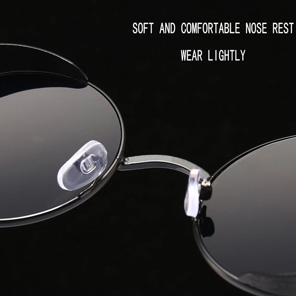 Retro Punk Sunglasses round Reflective Glasses Sunglasses for Men and Women