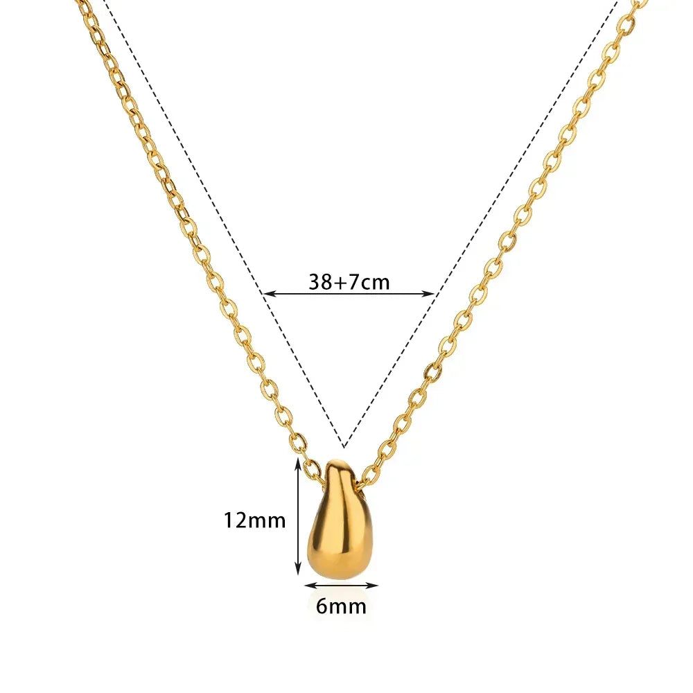316L Stainless Steel Necklace for Women Heart Pendant Charm Necklaces Choker Aesthetic Handmade Jewelry Accessories Free Gifts