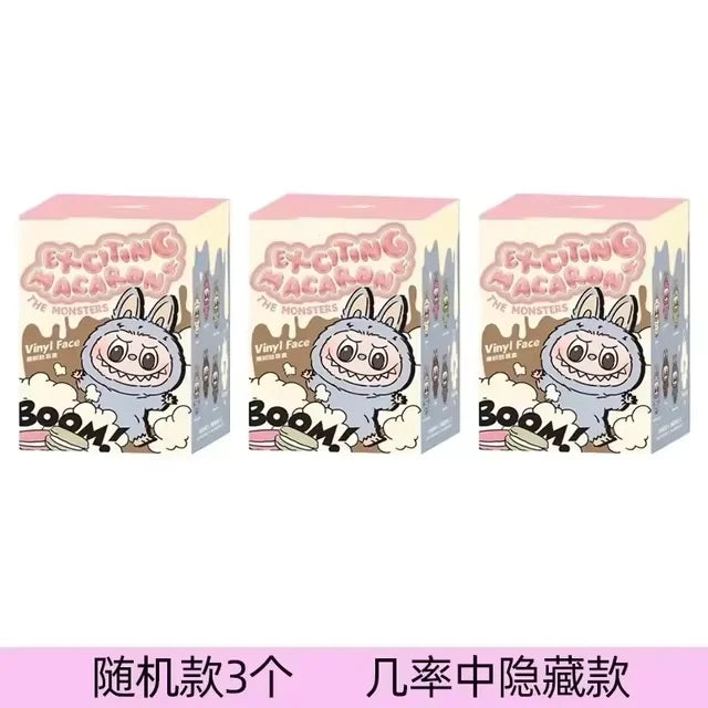 Anime Figure Kawaii For Labubu Blind Box Have A Seat Series PVC Pendant Doll Model Toy  Monster Keychain Kids Birthday Gifts