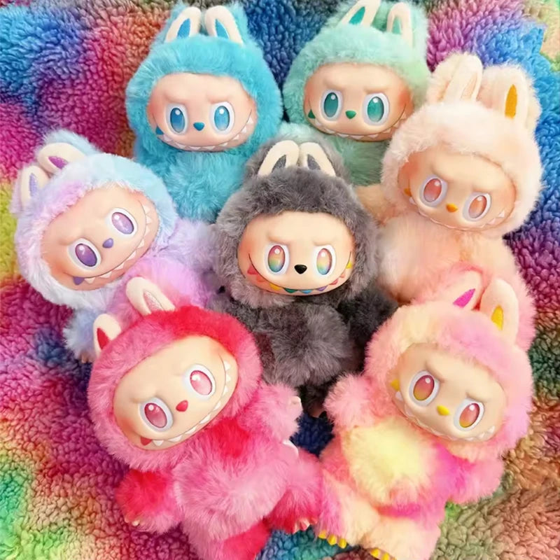 Anime Figure Kawaii For Labubu Blind Box Have A Seat Series PVC Pendant Doll Model Toy  Monster Keychain Kids Birthday Gifts
