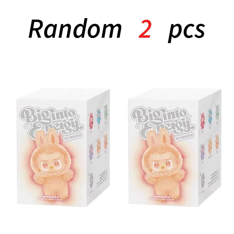 2025 New Quality Macaron For Labubu The Monsters Big Into Energy Series Blind Box Vinyl Face Plush Pendant Gradient Color Gifts