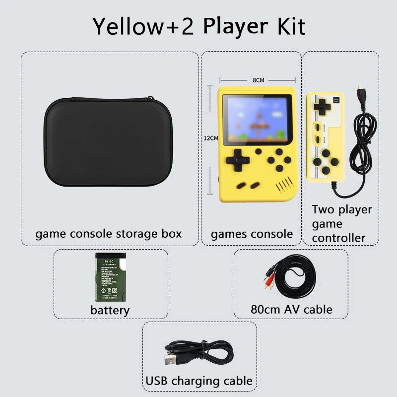 portable Built-in 500+ Classic arcade retro games Console for Gameboy Output Emulator TV 5 inch Video Game Handheld Game Player
