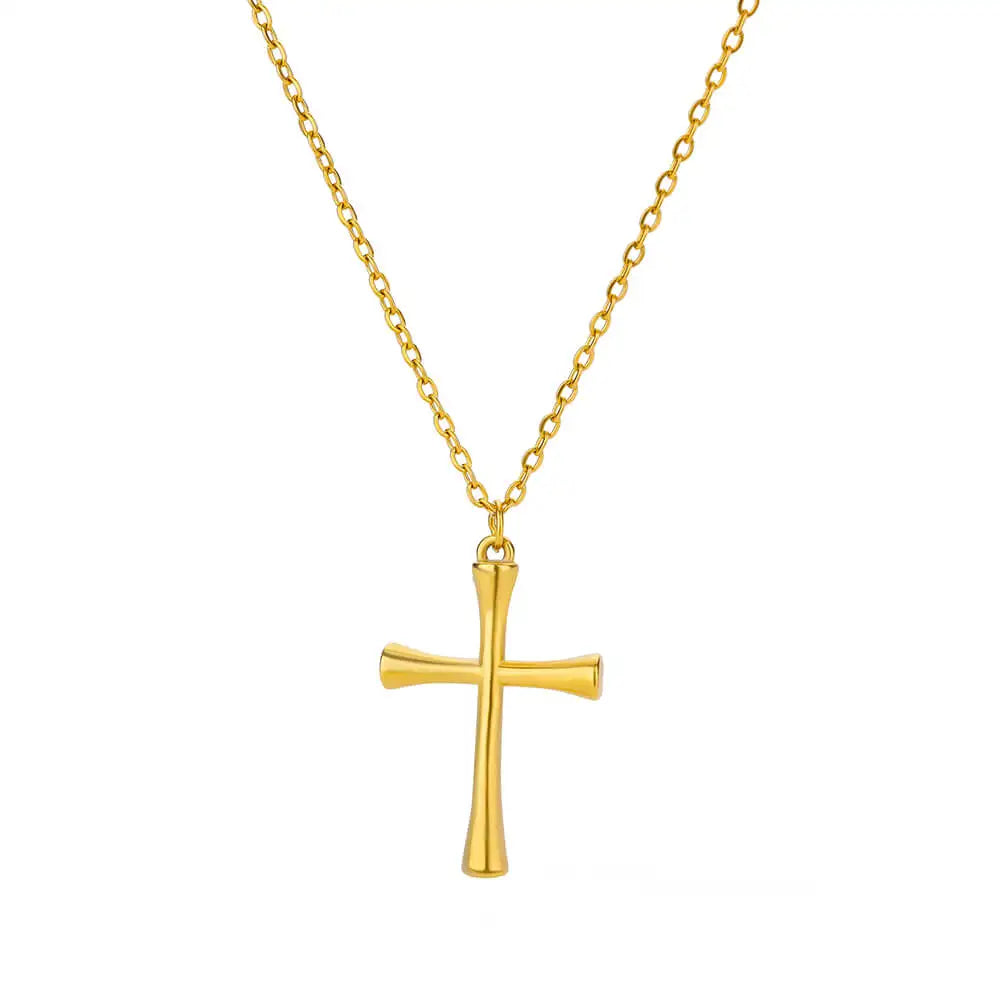 Fashion Creative Cross Wolf Necklace Stainless Steel For Women Choker Branches Tree of Life Design Pendant Necklace Men Jewelry