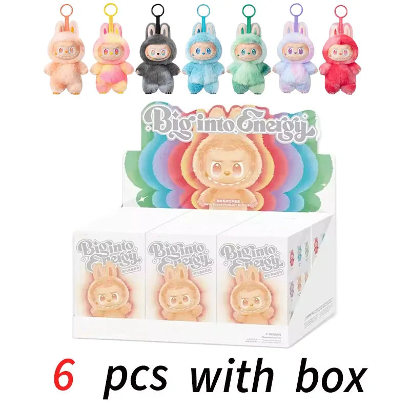 2025 New Quality Macaron For Labubu The Monsters Big Into Energy Series Blind Box Vinyl Face Plush Pendant Gradient Color Gifts