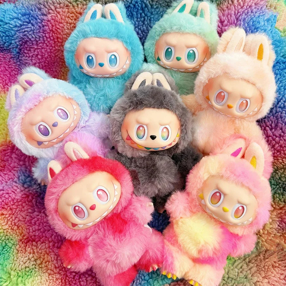 High Quality Macaron For Labubu V3 The Monsters Big Into Energy Series Blind Box Vinyl Plush Doll Pendant Gradient Color Gift