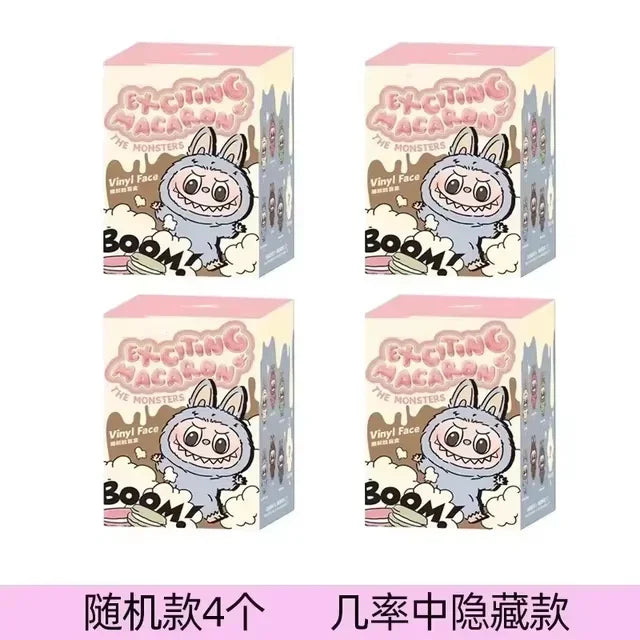 Anime Figure Kawaii For Labubu Blind Box Have A Seat Series PVC Pendant Doll Model Toy  Monster Keychain Kids Birthday Gifts