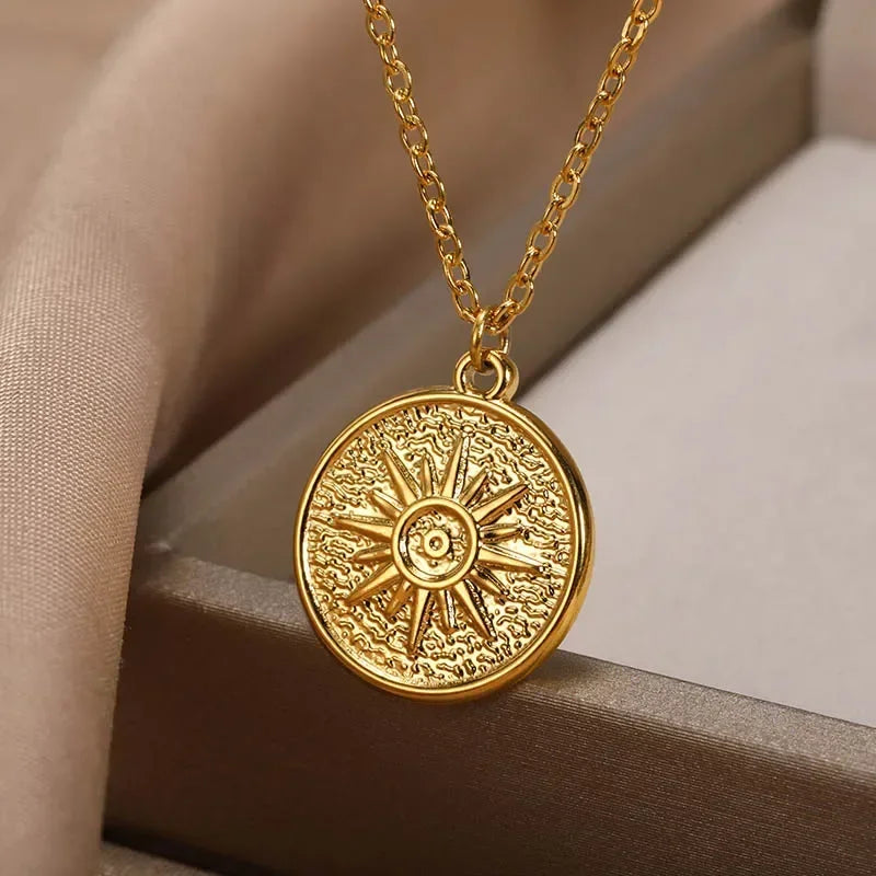 316L Stainless Steel Necklace for Women Heart Pendant Charm Necklaces Choker Aesthetic Handmade Jewelry Accessories Free Gifts