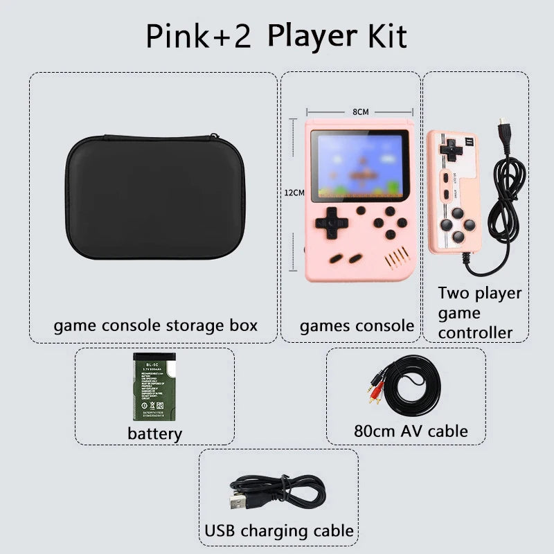 portable Built-in 500+ Classic arcade retro games Console for Gameboy Output Emulator TV 5 inch Video Game Handheld Game Player