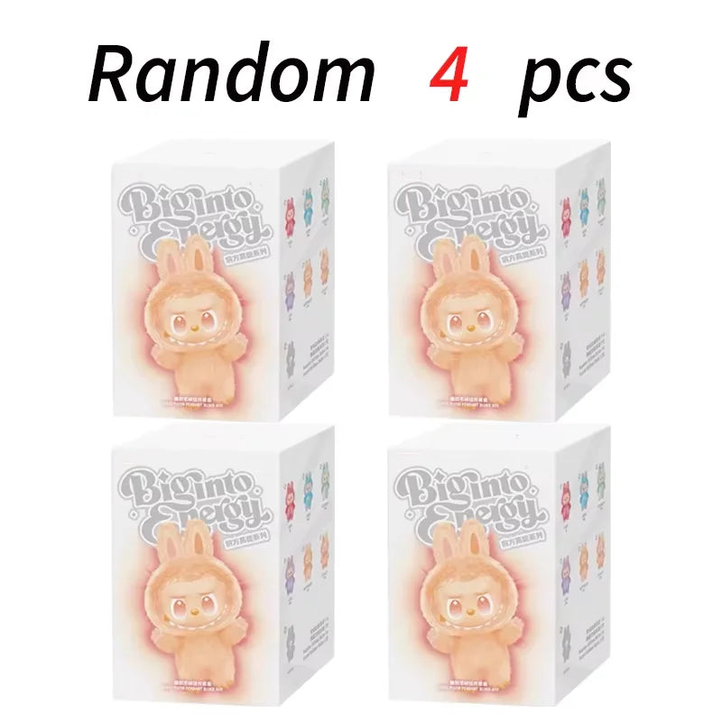 High Quality Macaron For Labubu V3 The Monsters Big Into Energy Series Blind Box Vinyl Plush Doll Pendant Gradient Color Gift