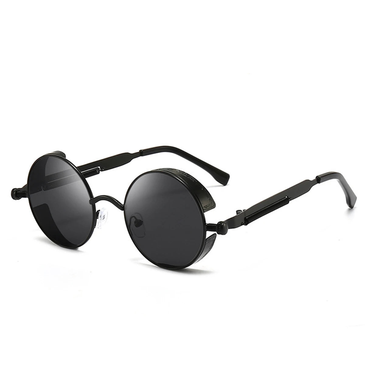Retro Punk Sunglasses round Reflective Glasses Sunglasses for Men and Women